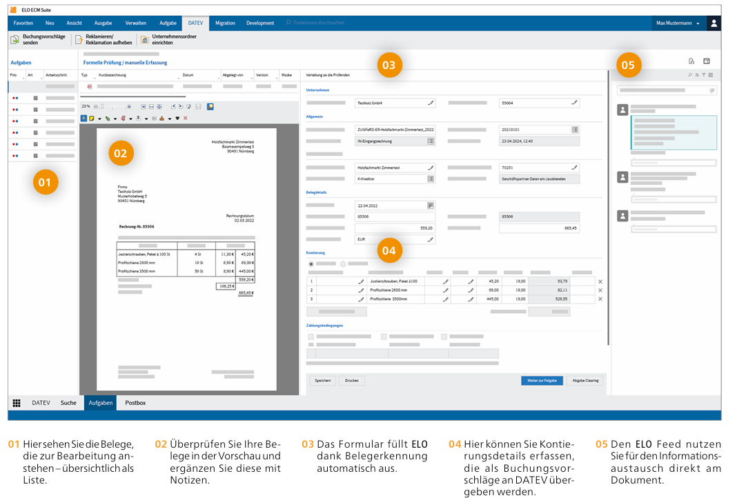 Screenshot ELO ECM-Suite 21